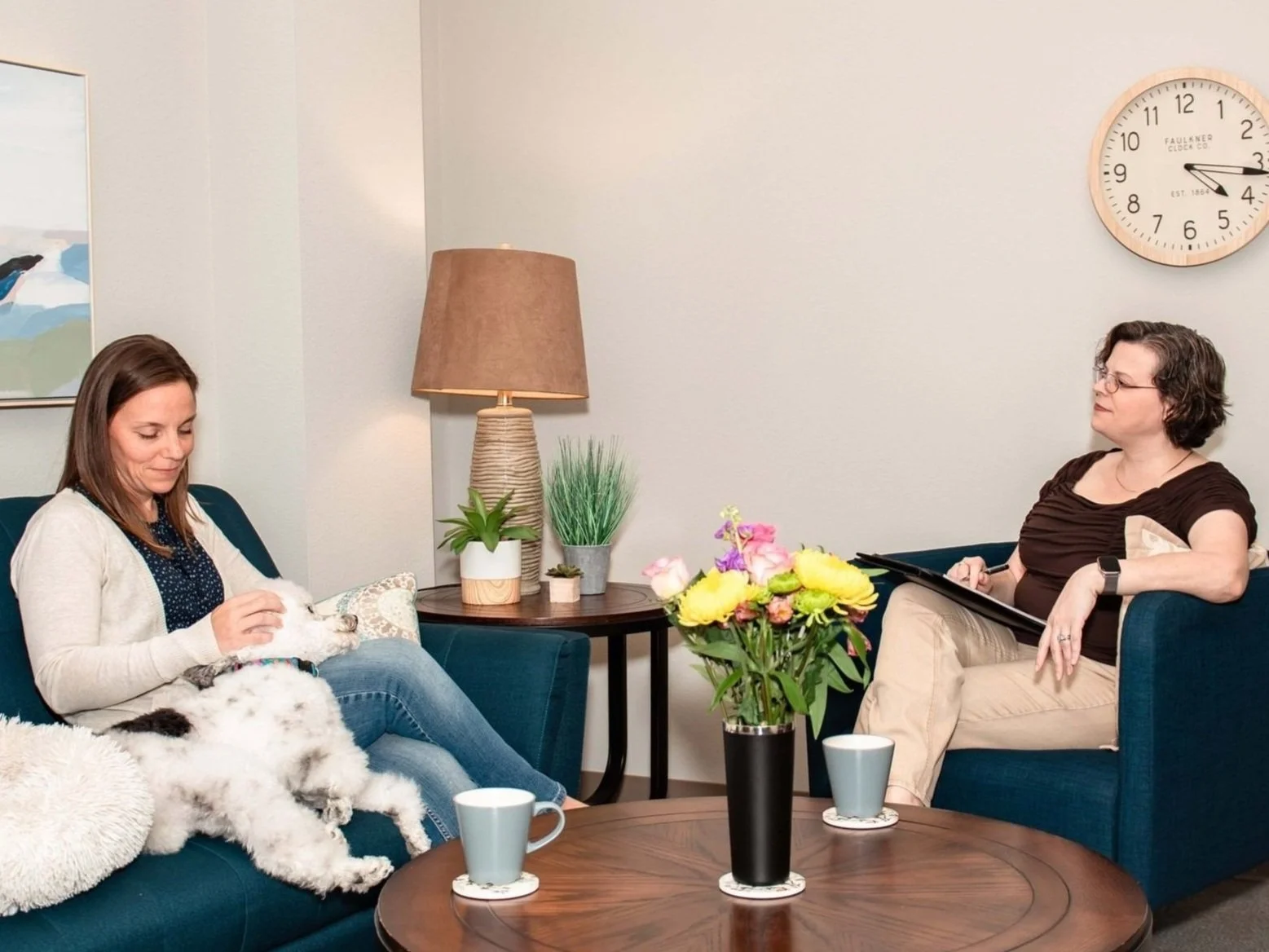 Collaborative, practical therapy approach—supportive session