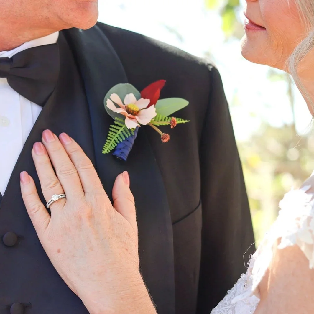 Bride and groom portrait by Central Florida wedding photographers