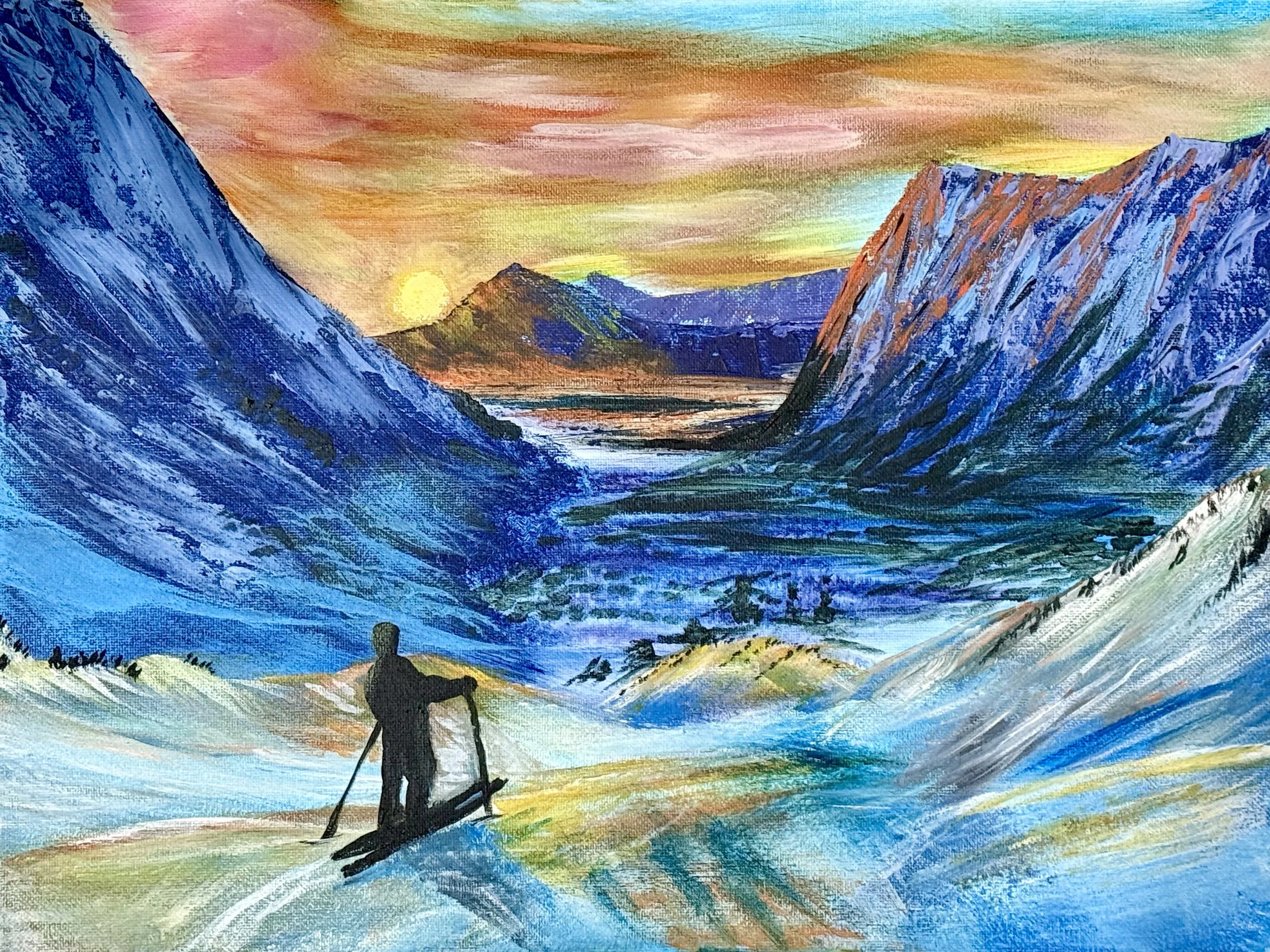 Sunset Skier