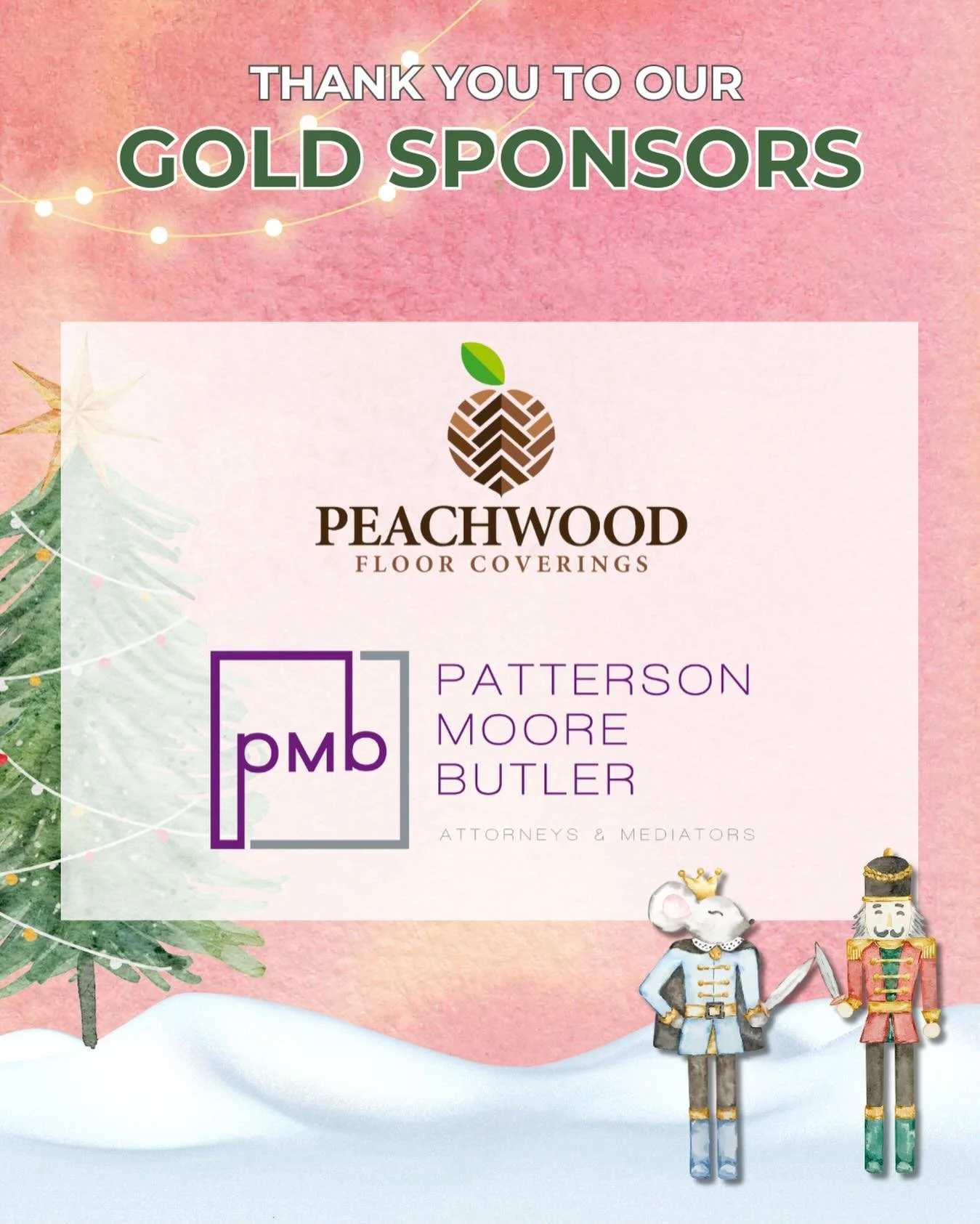 Today we&rsquo;re shining a spotlight on our Gold Level Sponsors, and we couldn&rsquo;t be more grateful for their support. Their generosity helps make some of the biggest parts of our Nutcracker production possible&mdash;from special elements on sta