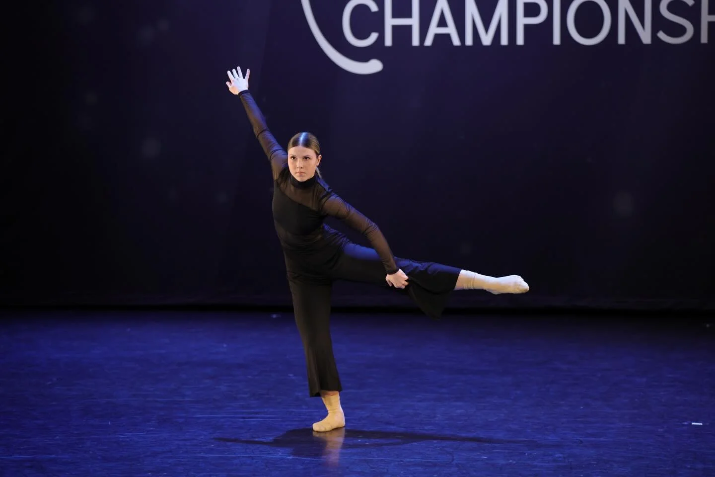 We are proud to showcase Between the Notes, a contemporary solo choreographed and performed by our high school senior, Eva Karneyenka.

Eva originally created this piece to compete at Ballet Championships of America, where she earned a Gold, 1st in h