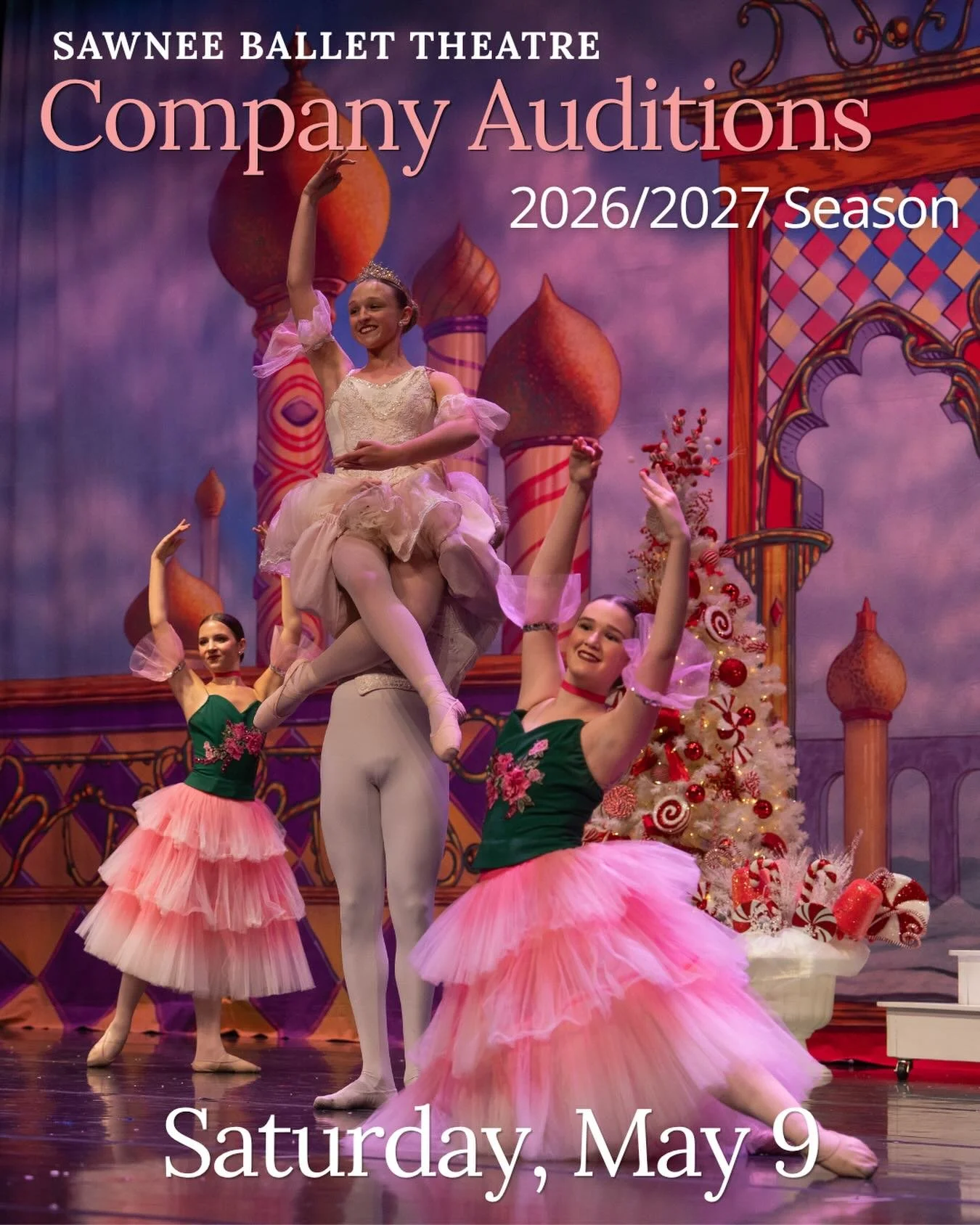 Open auditions for SBT&rsquo;s company are held every spring at Sawnee School of the Arts. Acceptance is by audition or invitation, based on a dancer&rsquo;s technique, strength, placement, and overall maturity.

Informational Meeting (via Zoom):
Apr