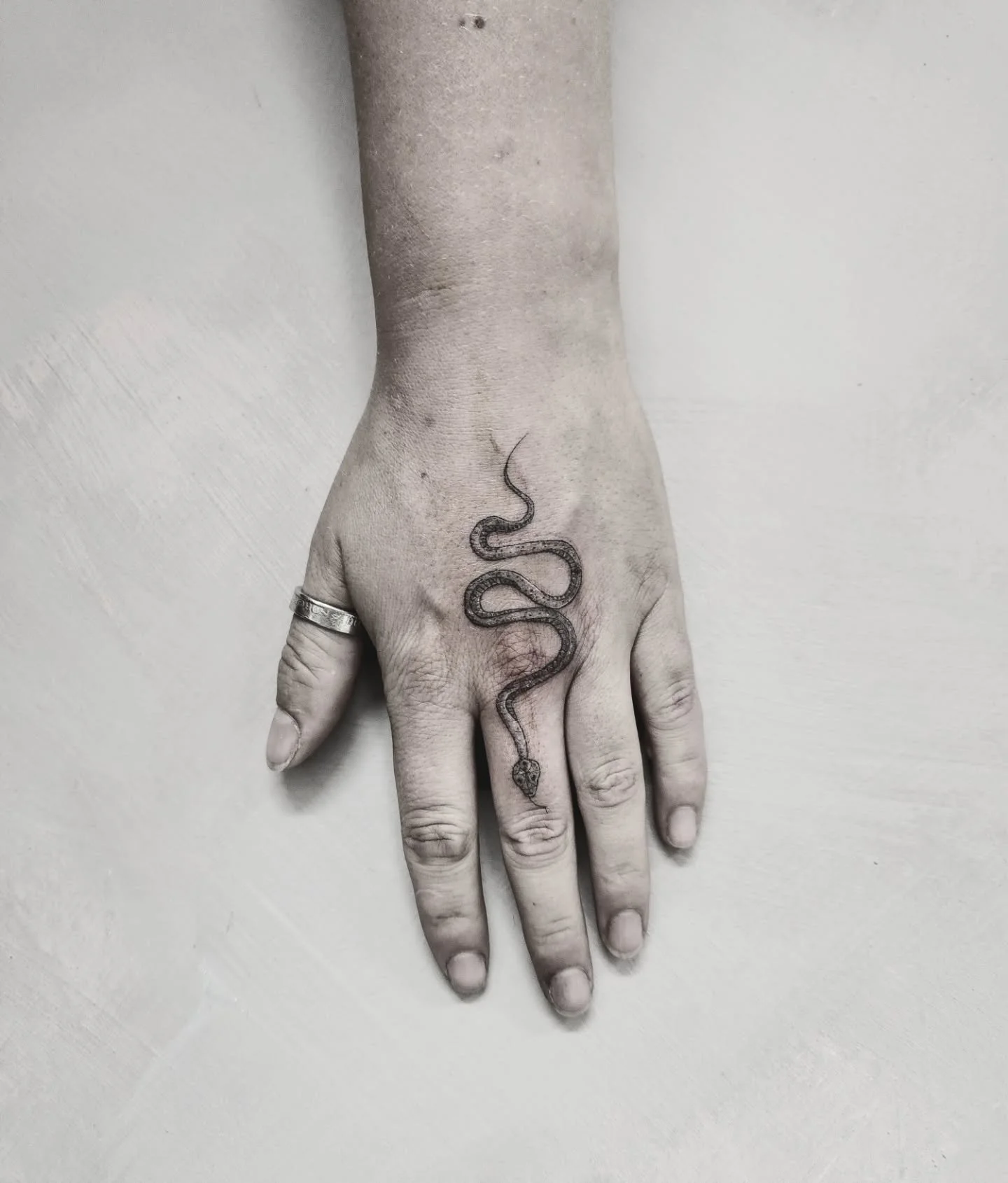 🐍🐍🐍🌿

From back in August!

#snaketattoo #handtattoo #fingertattoo #snakes #blackandgrey