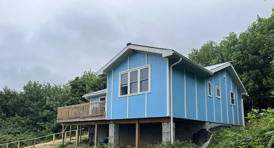 Jnanda's house is completed! Work on it was done in summer of 2025. 