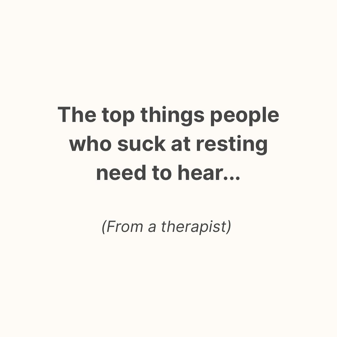Resting is a skill. A skill you can learn. 

Here are some of the things I think people need to hear when it comes to rest. 

#rest #resting #mentalhealth