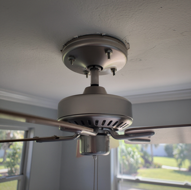 Ceiling fan wobbling below loose ceiling mount