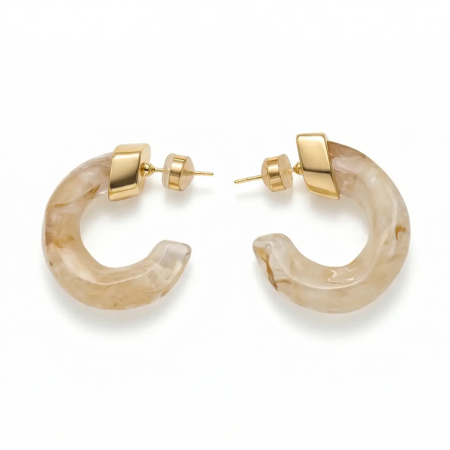 Kaia Hoops - Beige