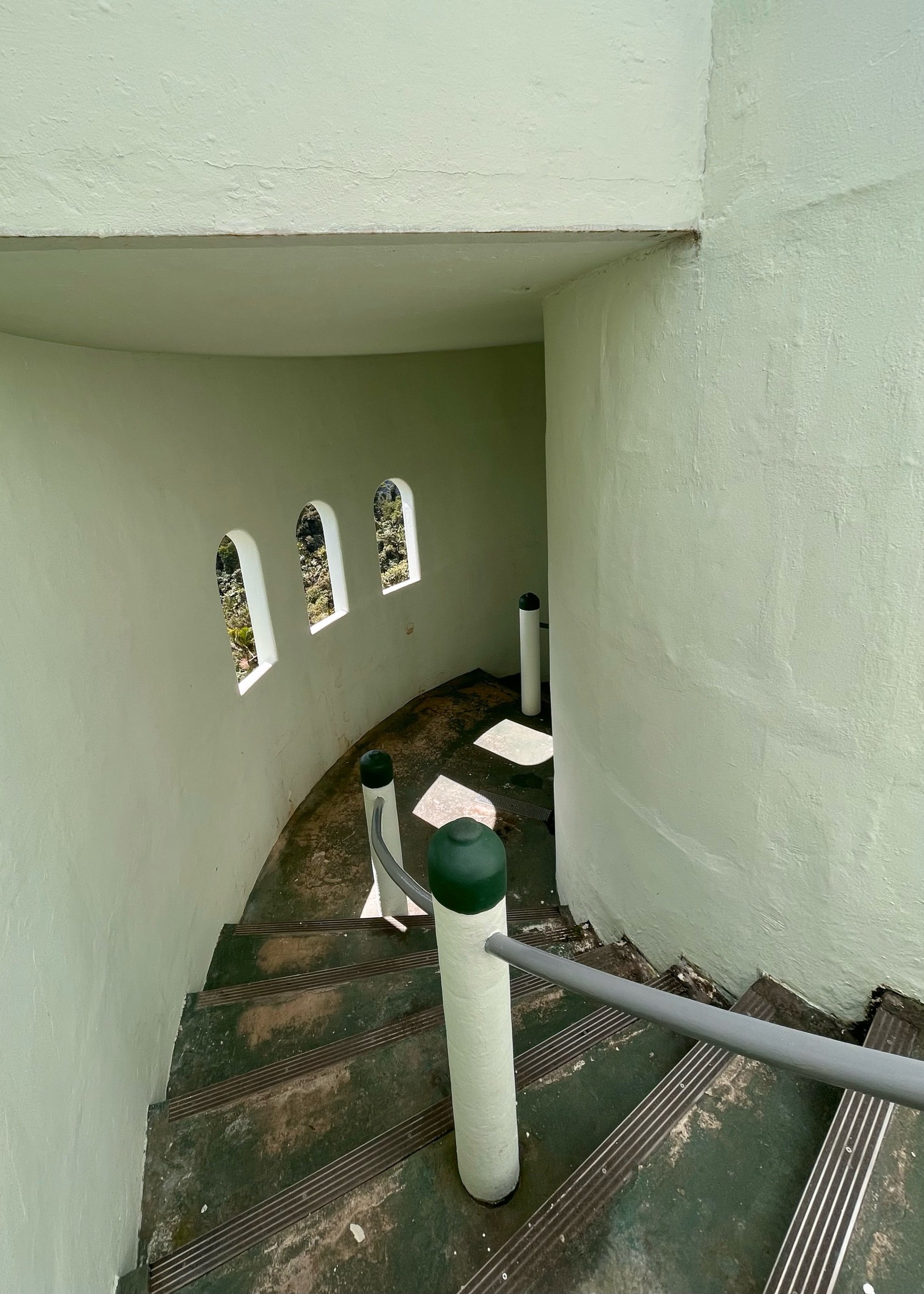 staircase in Yokahu Tower, Puerto Rico