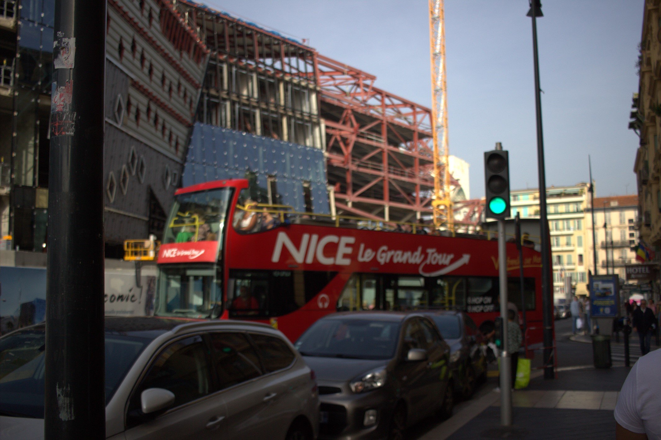tour bus in Nice. Nice, France