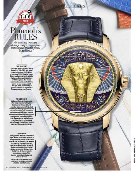 Pharaoh's Rules, Town & Country, Summer 2022