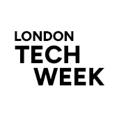 London Tech Week logo with bold black text on a white background.
