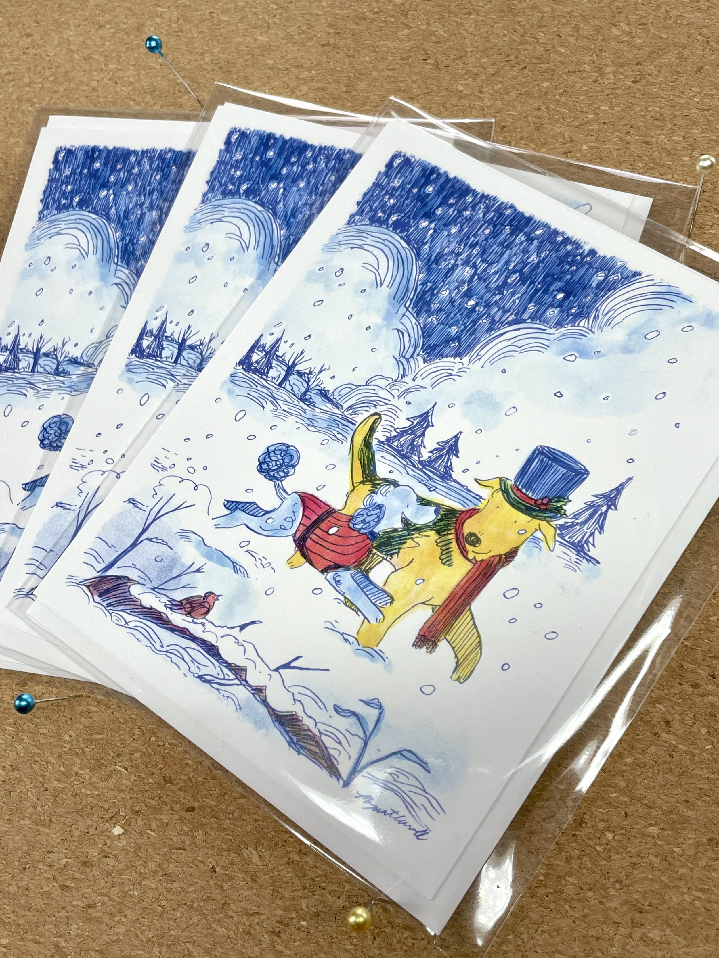 Wintertime Walk Card