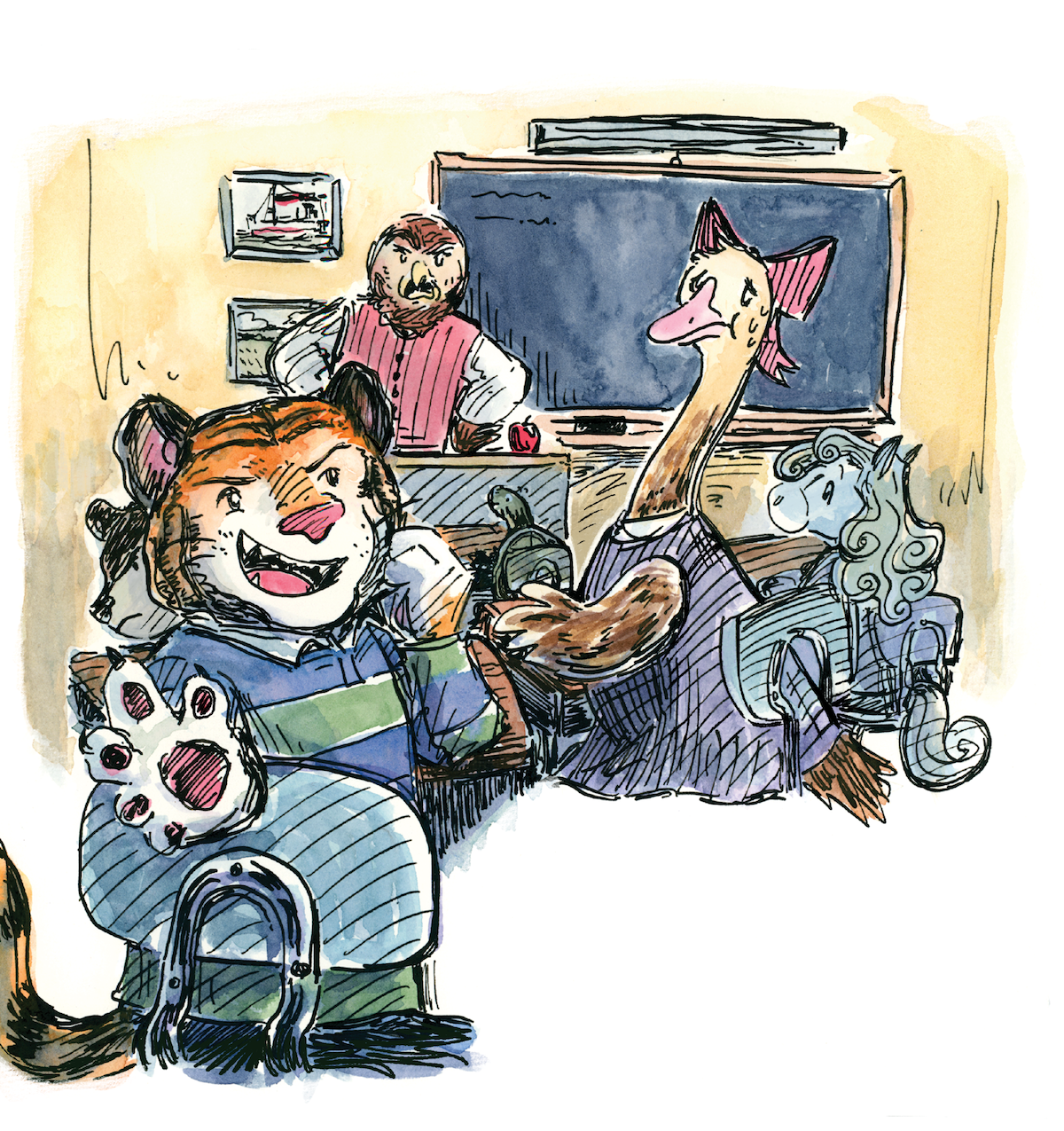 Illustration from Betsy Bear's Valentines by Laura Clarke