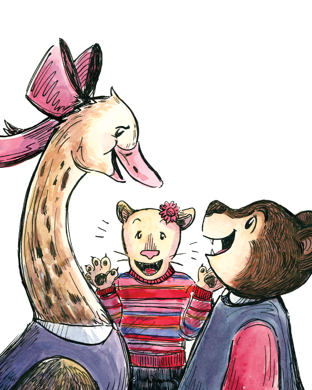 Illustration from Betsy Bear's Valentines by Laura Clarke