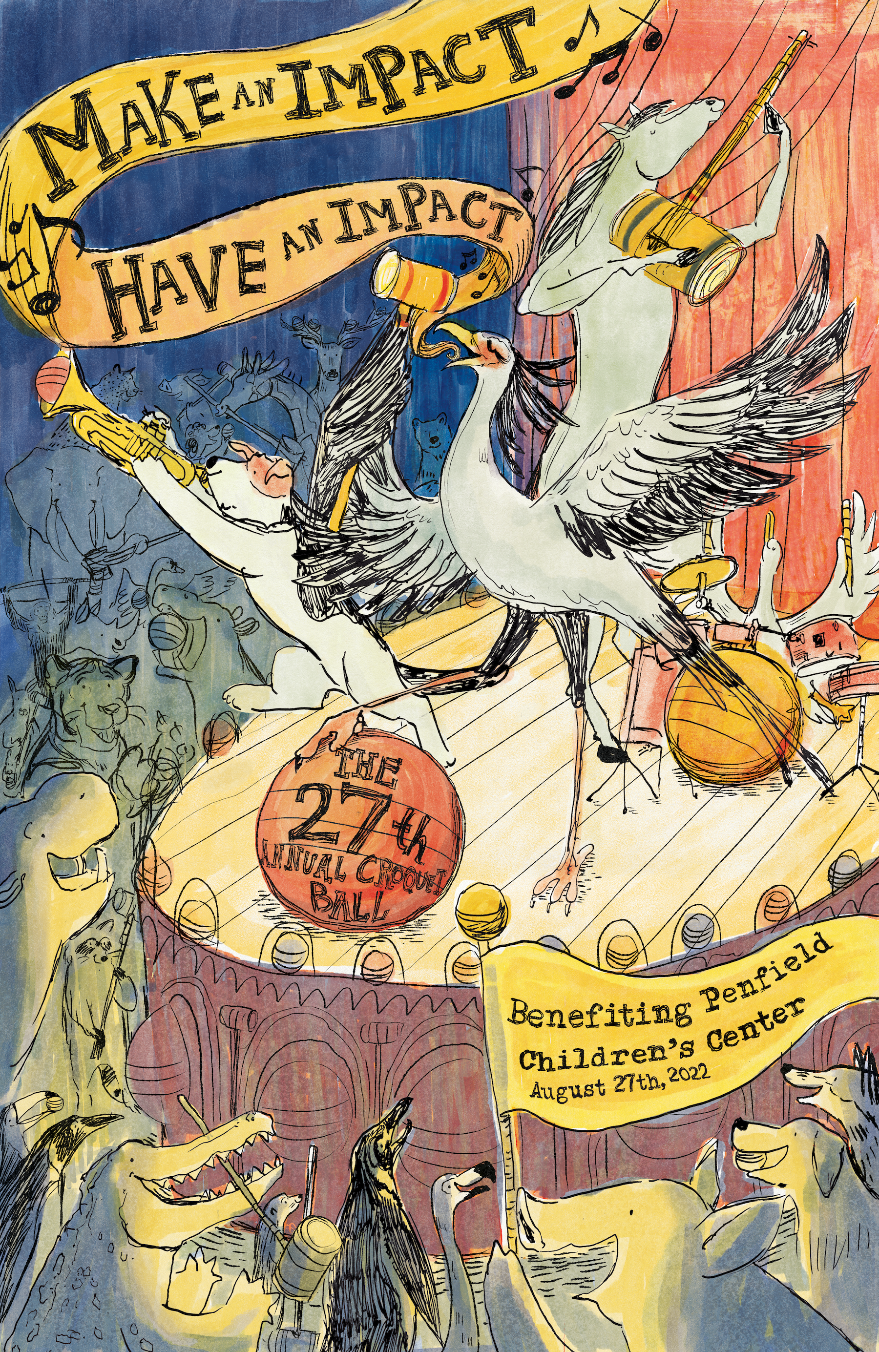 Penfield 27th Annual Croquet Ball Poster