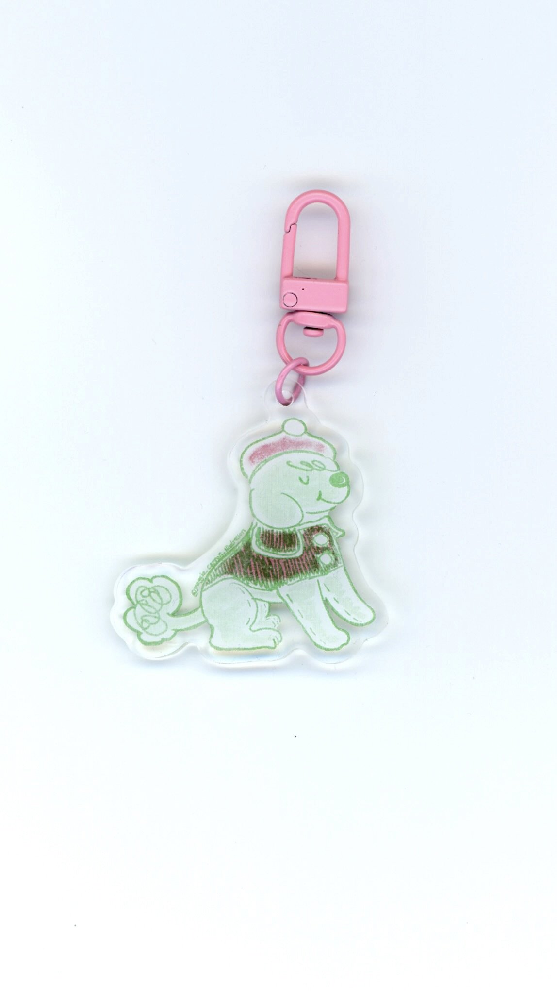 Proper Poodle Keychain