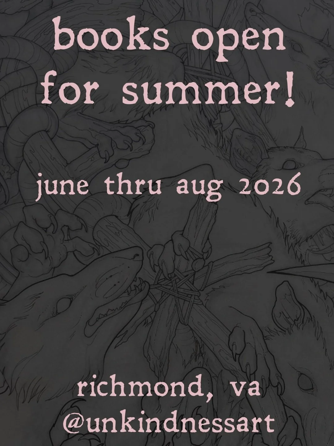 trying this again, with better graphics and not a slapdash effort while driving&mdash; thank u for the love on the previous post, i included more info in this one 🫶 all links can be found in my bio, i am currently going thru submissions &amp; sendin