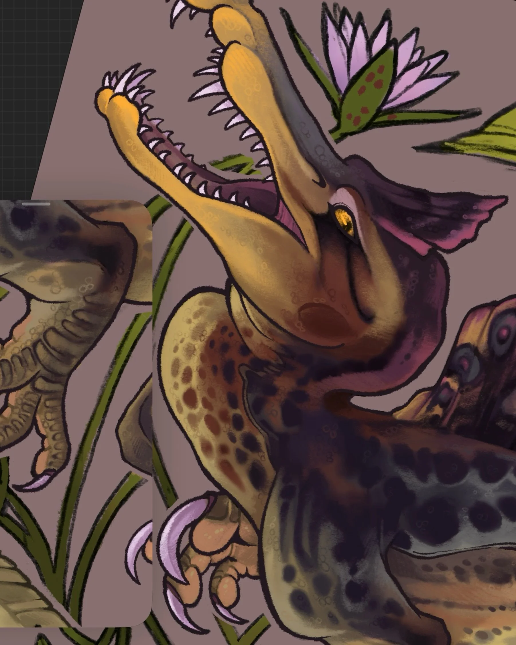 workin on stuff

kw: spinosaurus mirabilis paleoart dinosaur digital illustration work in progress
