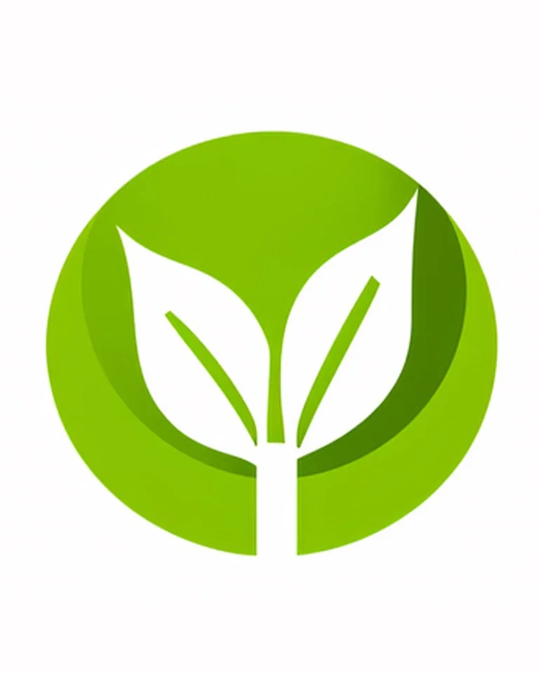 Logo showing leaving on a green background. Beautiful natural locations for an outdoor professional pet photoshoot