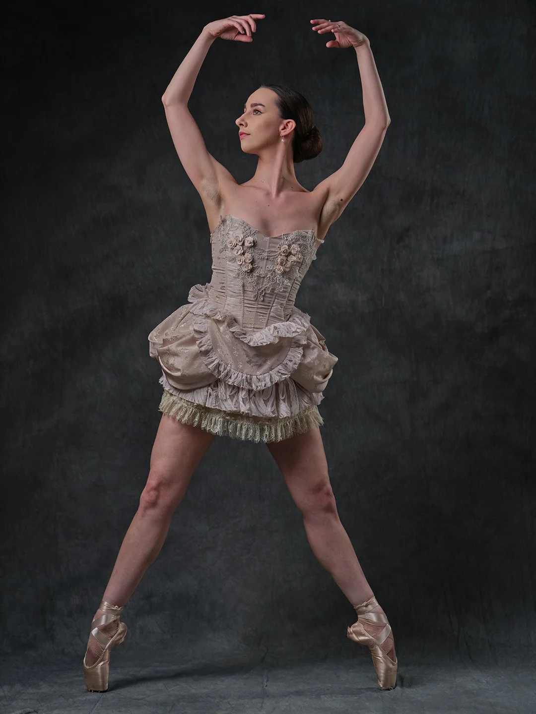 professional studio photograph of a ballet dancer