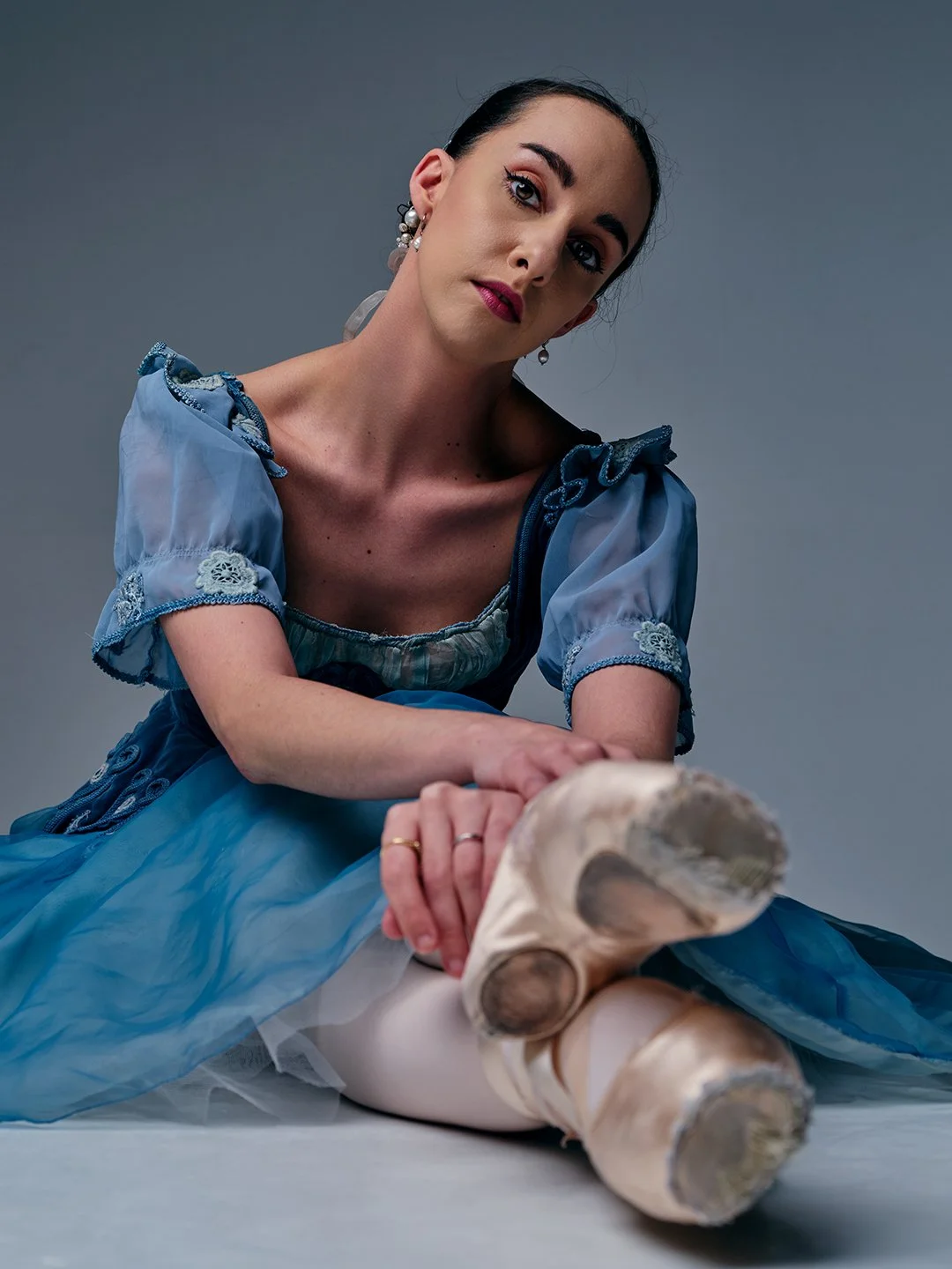 professional studio photograph of a ballet dancer taken a Plymouth Studio