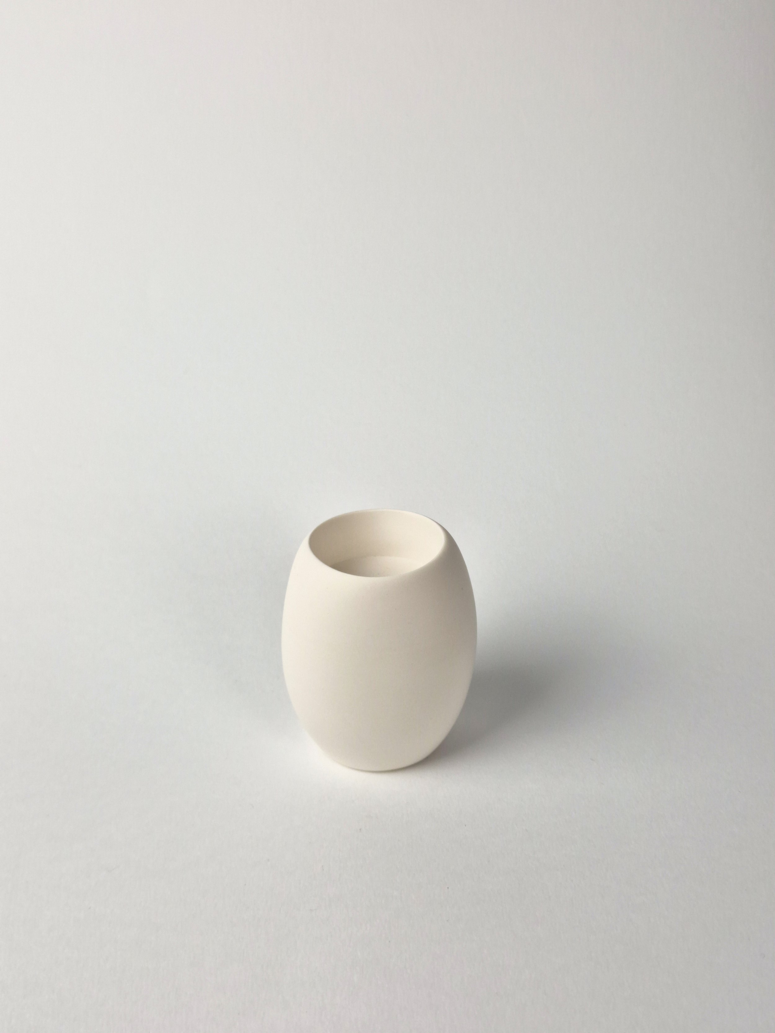 Oval Tealight Holder, Cream Collection