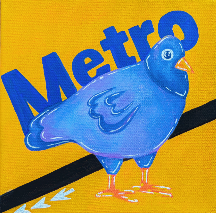 "Mayor", 2026, Acrylic on canvas. 