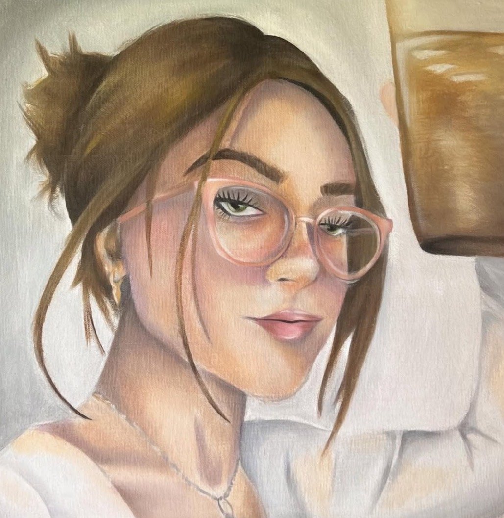 "Self Portrait", 2023, Oil on canvas. 