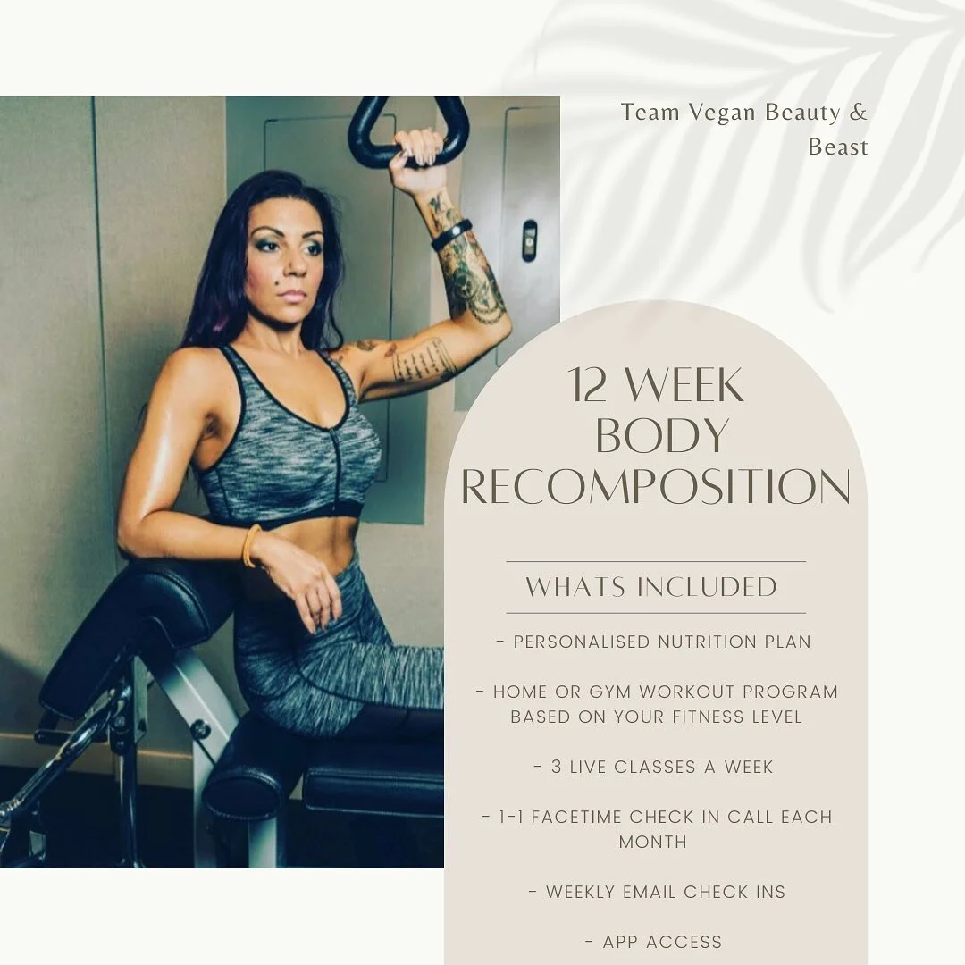 BODY RECOMPOSITION 
- 12 week program 
- Personalised nutrition plan
- Work out plan (home or gym)
- 3 amazing prizes to be won 
- Starting September 19th 
- Sign up via teamvbeautybeast@gmail.com or DM for more info
Let&rsquo;s get healthier, strong