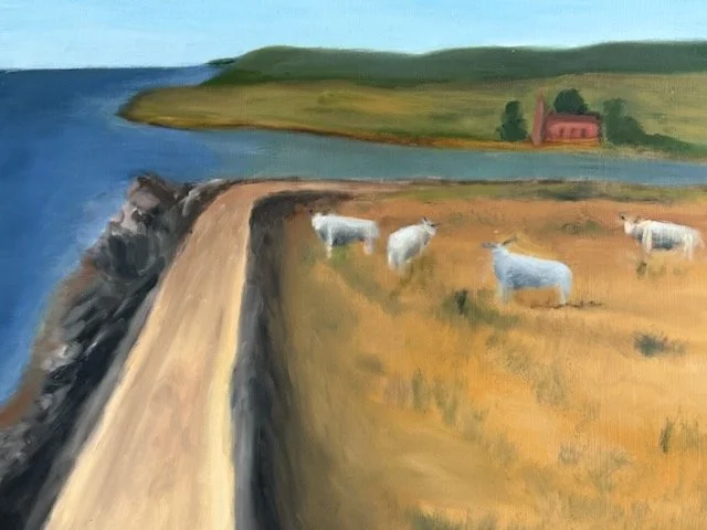 At the mouth of River Ombrone (Maremma, Tuscany) 16x20"