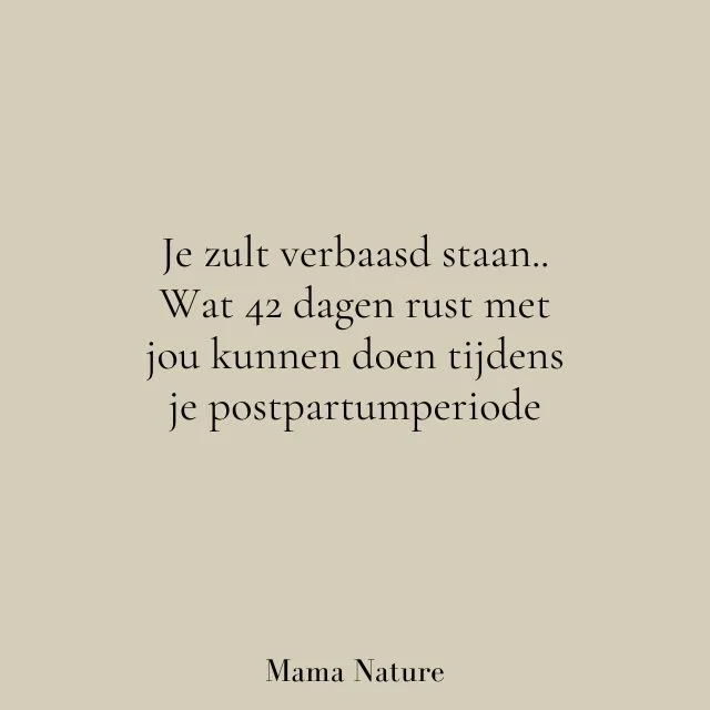 Het is ongelooflijk wat er gebeurt als je &eacute;cht kiest voor jezelf. Voor vertraging. Voor naar binnen keren&hellip;

De eerste 42 dagen postpartum hebben mij een wereld van verschil gebracht. Waar ik de eerste twee keer vooral bezig was met een 
