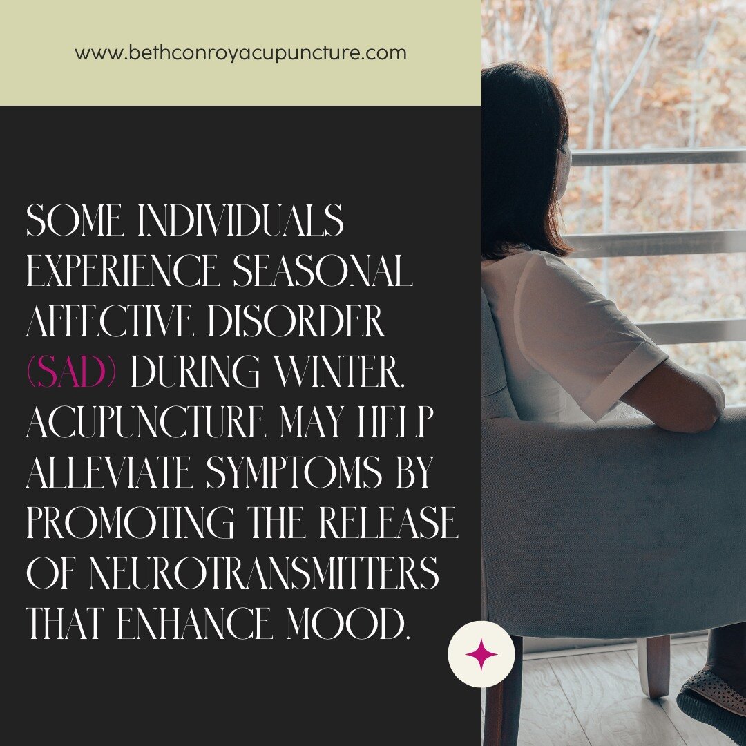 Taking on the winter blues with the healing touch of acupuncture. 
As the season changes, consider the ancient practice to help alleviate symptoms of Seasonal Affective Disorder (SAD). Acupuncture promotes the release of mood-enhancing neurotransmitt