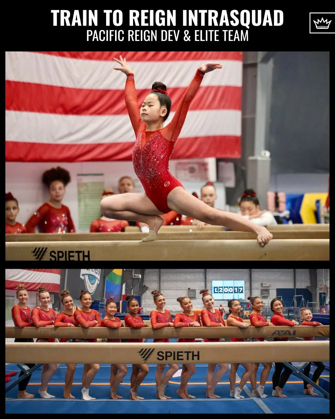 The annual Train to Reign Intrasquad Meet for our compulsory, optional and elite team athletes was incredible this weekend!✨

Putting the rhinestones on for the first time each season can bring the nerves, but our athletes handled it like pros. We th