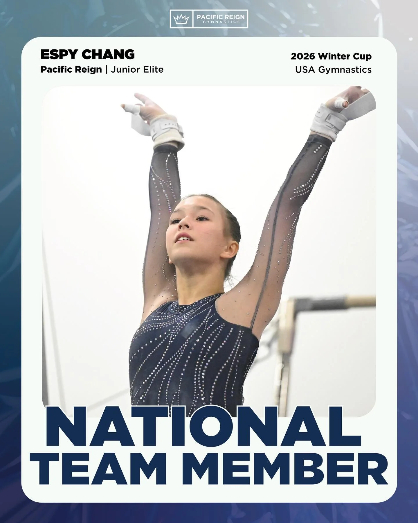 Espy Chang is a 2026 Junior National Team Member after her showing at today&rsquo;s Winter Cup Junior Elite Session!🏆

🥈Silver on Floor Exercise
🥉Bronze on Balance Beam

Congrats @espy_gymnast! Let&rsquo;s go Team USA! 🇺🇸 #Train2Reign👑 

📸 Llo