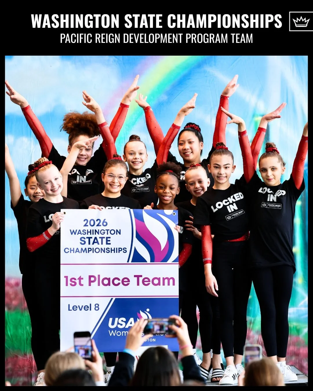 Locked in and loving it!🔒

54 individual titles
3 team titles 

So much to be proud of from a great weekend at the Washington State Development Program Championship! #Train2Reign👑