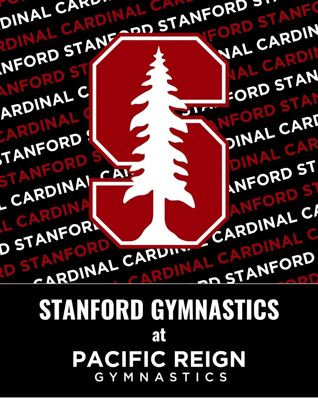 The @stanfordgymnastics Cardinal are visiting team practice today in Woodinville! Thank you for coming up to be with us today @caleb_rickard! #NCAARecruit #collegerecruiting