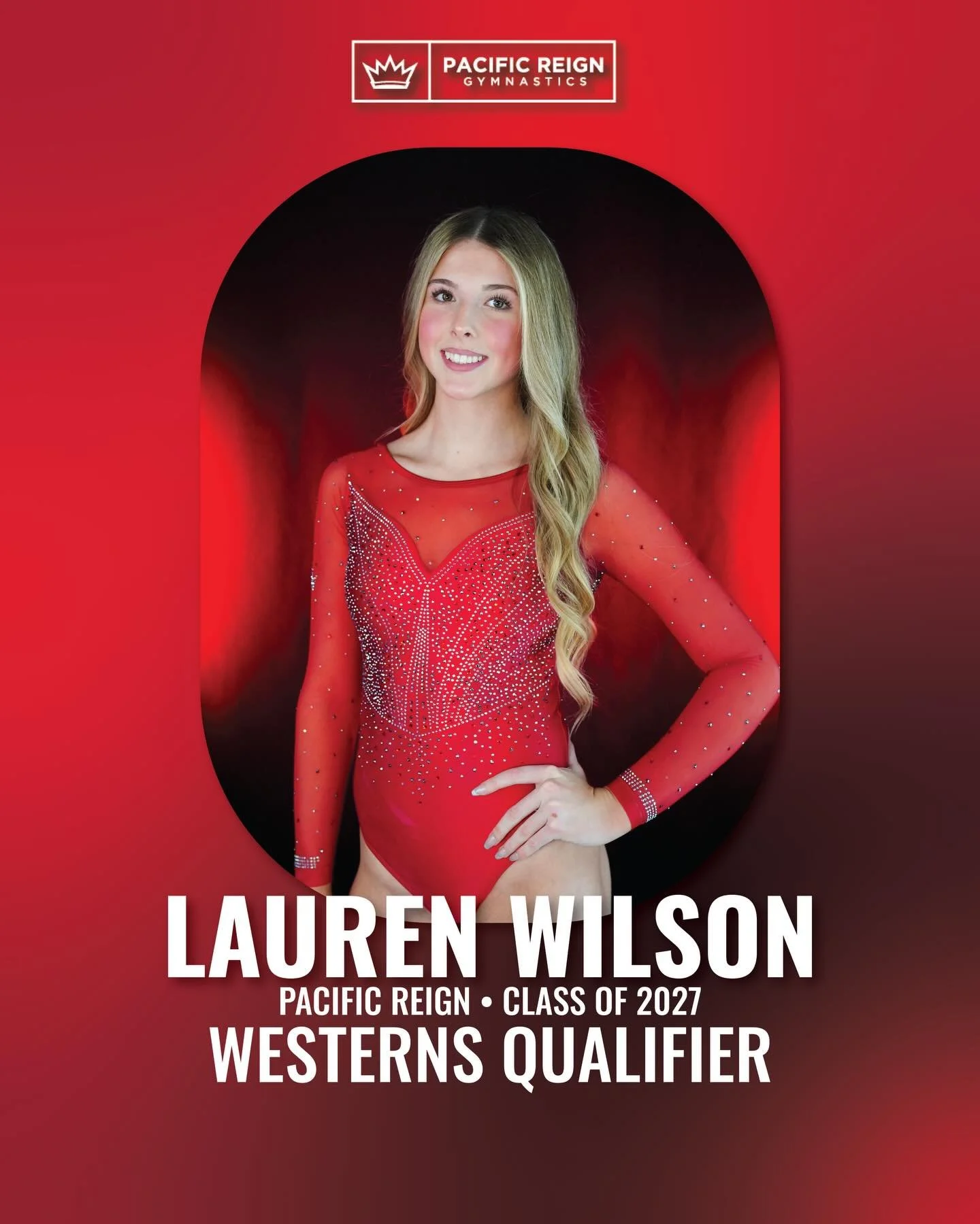 @laurenwilson.gymnast is Westerns bound! 🤠 The championship meet at the end of the level 9 season is calling your name, and you&rsquo;ve worked so hard to get here. The whole team is behind you - go shine, Lauren! 🏆✨ #Train2Reign
