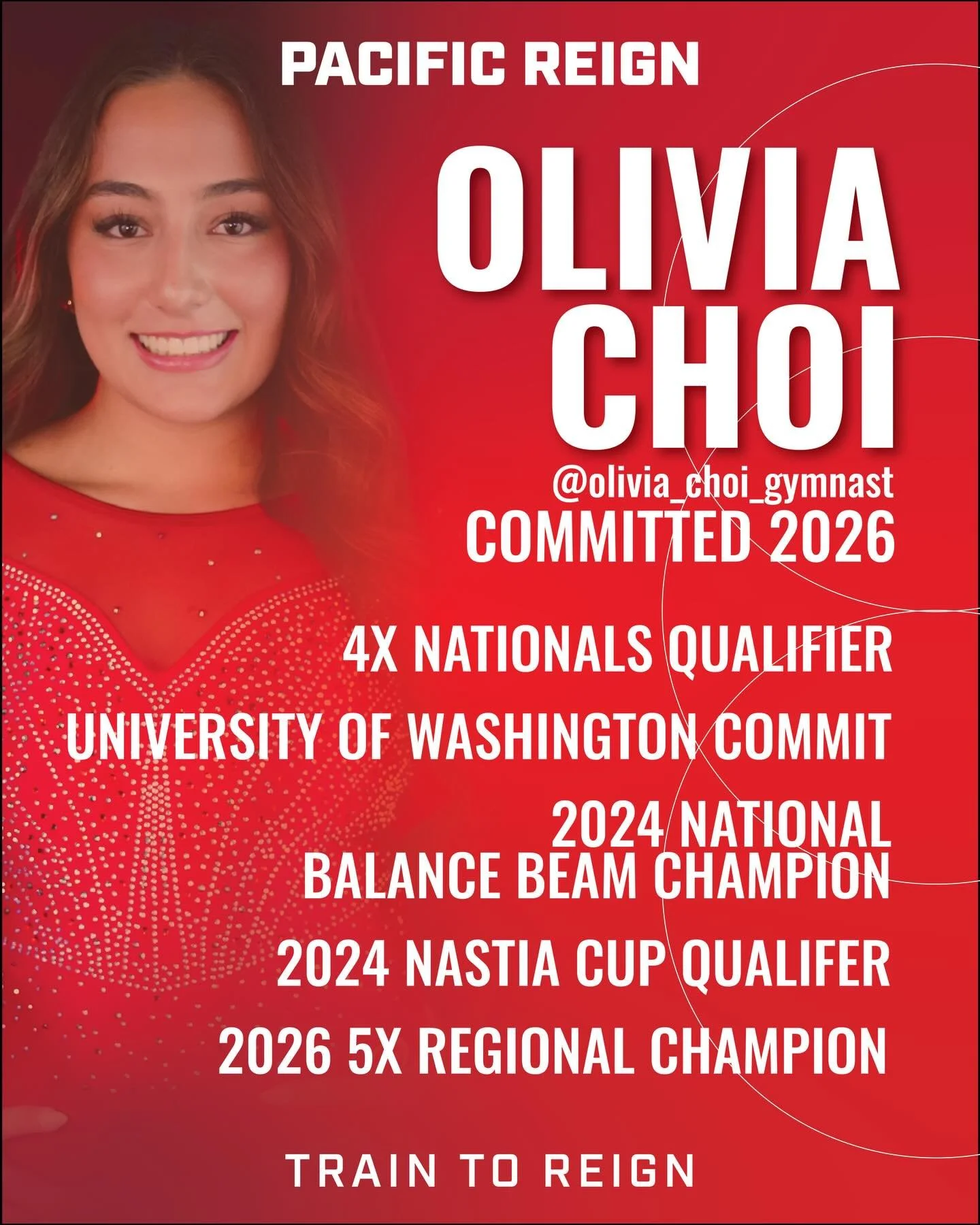 What a career. What a gymnast. What a REIGN.👑✨

@olivia_choi_gymnast is heading BACK to the 2026 Women&rsquo;s Development Program National Championships &mdash; her FINAL meet before heading to the University of Washington!

4X Nationals Qualifier
