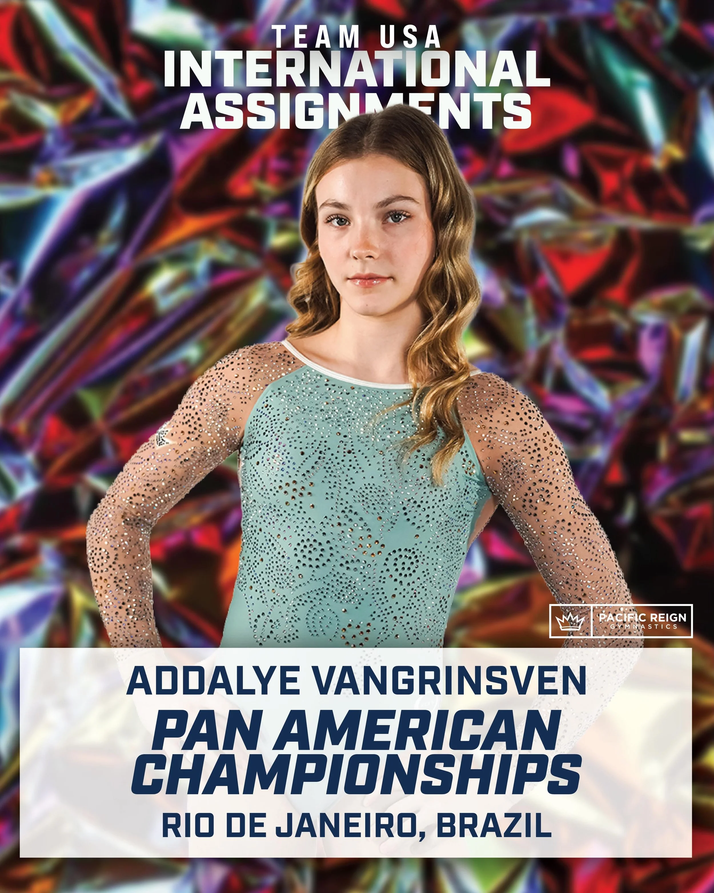 🇺🇸 ➡️ 🇧🇷 Addalye VanGrinsven has been named to compete for Team USA at the Pan American Championships in Rio de Janeiro, Brazil next month! 

Congrats Addalye! Hard work pays off! #Train2Reign👑
🤸&zwj;♀️ @addalye