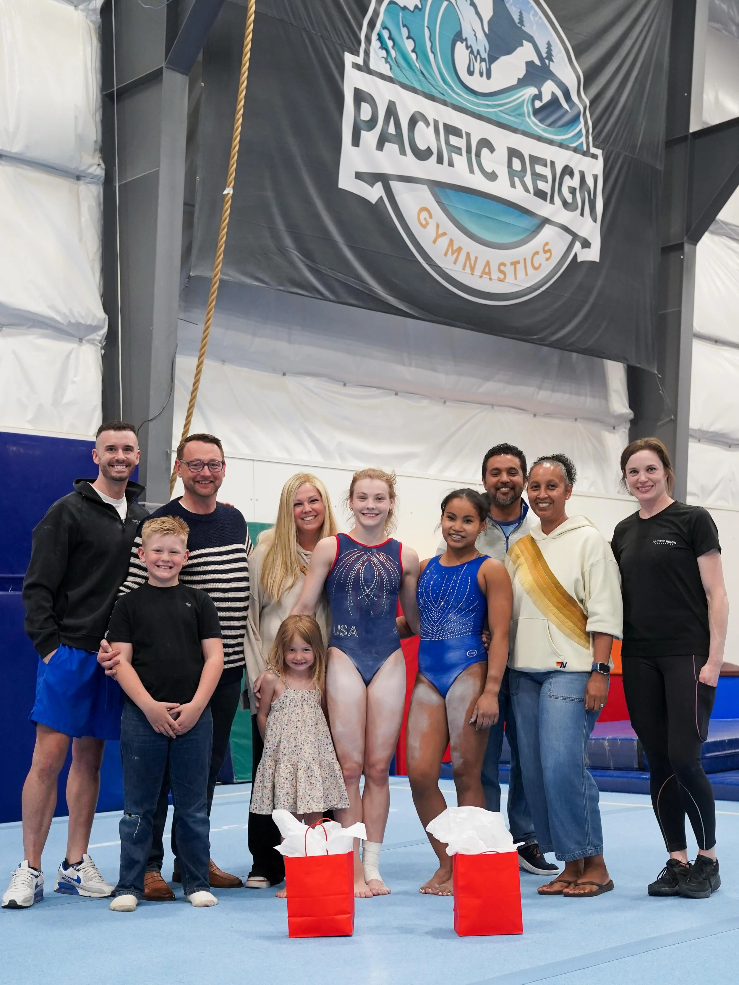 Pan American Championships Send-Off! 🇺🇸

@simonerosegymnast_ &amp; @addalye are off to Brazil to compete for Team USA! Go crush it!!

#Train2Reign👑 | #USA