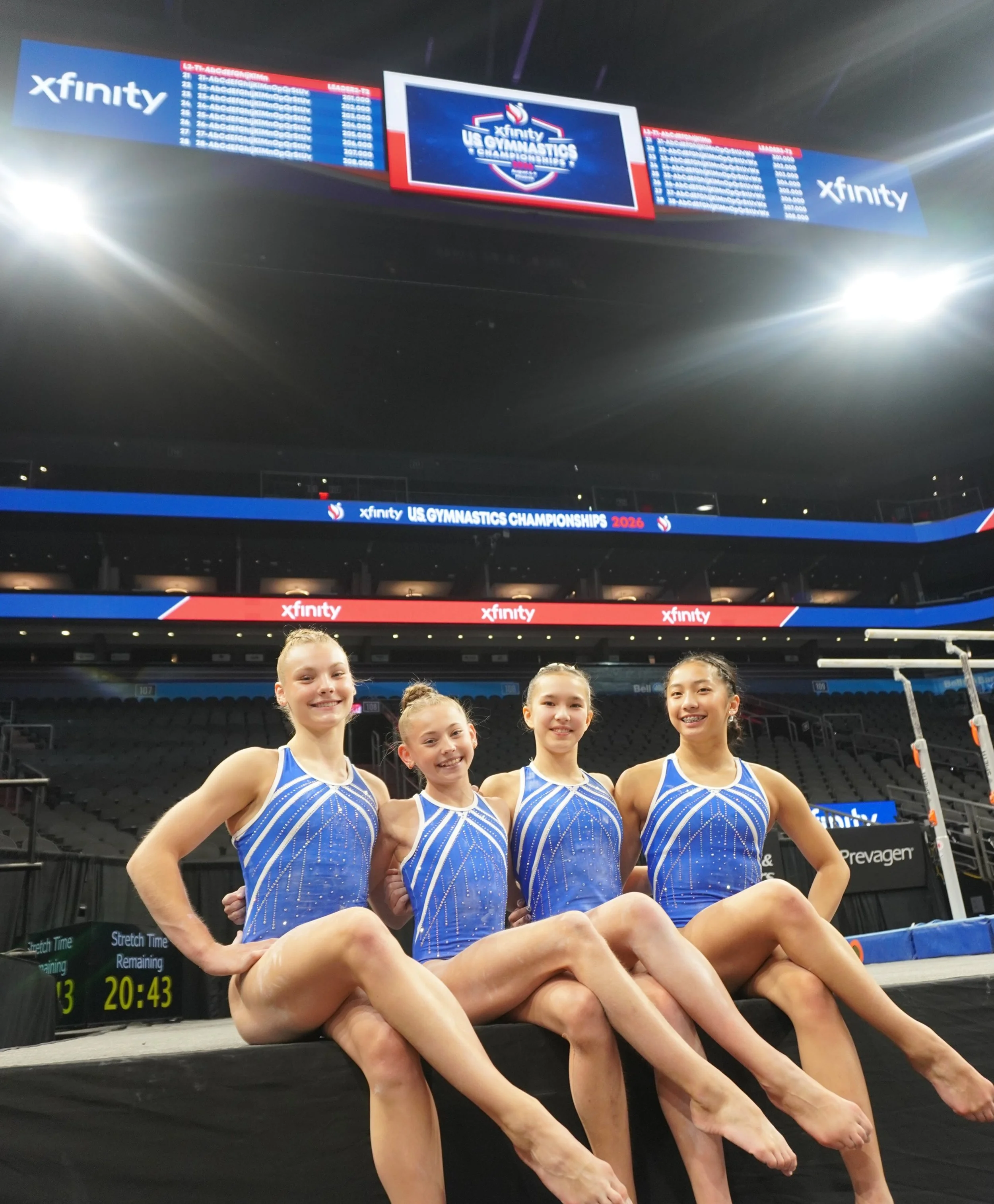 Junior Podium Training ✅

Feeling good and ready to shine on Friday at the 2026 Xfinity U.S. Gymnastics Championships! #XfinityChamps #Train2Reign👑

📸 courtesy of @usagym FB page 

@addalye 
@audreyv2032 
@cassie_tan2029 
@espy_gymnast