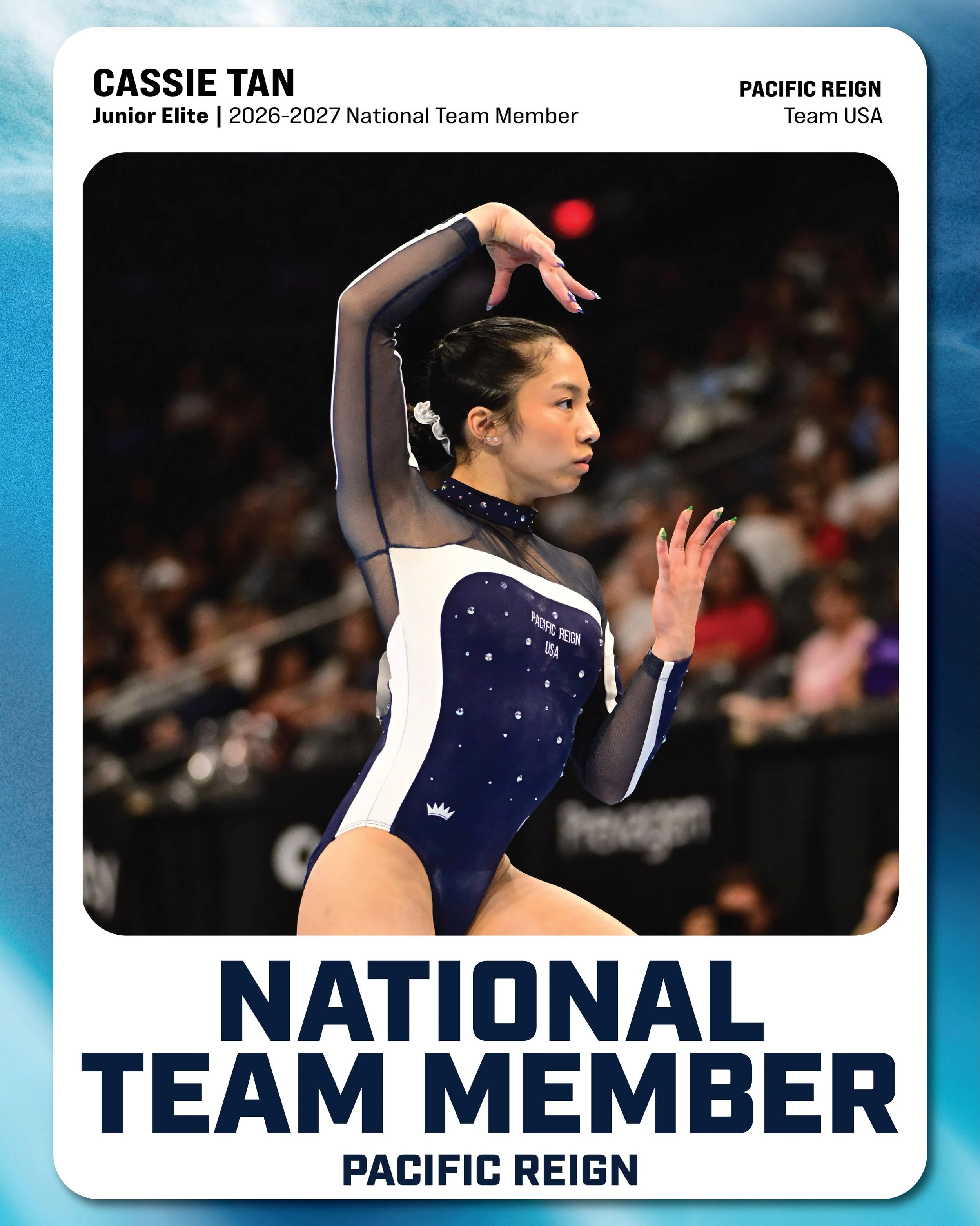 CASSIE TAN - 2026-2027 U.S. JUNIOR NATIONAL TEAM MEMBER!✨

Cassie showed up in Phoenix, put in the work, locked in and earned her spot on the National Team! We are so excited for you @cassie_tan2029! #Train2Reign👑