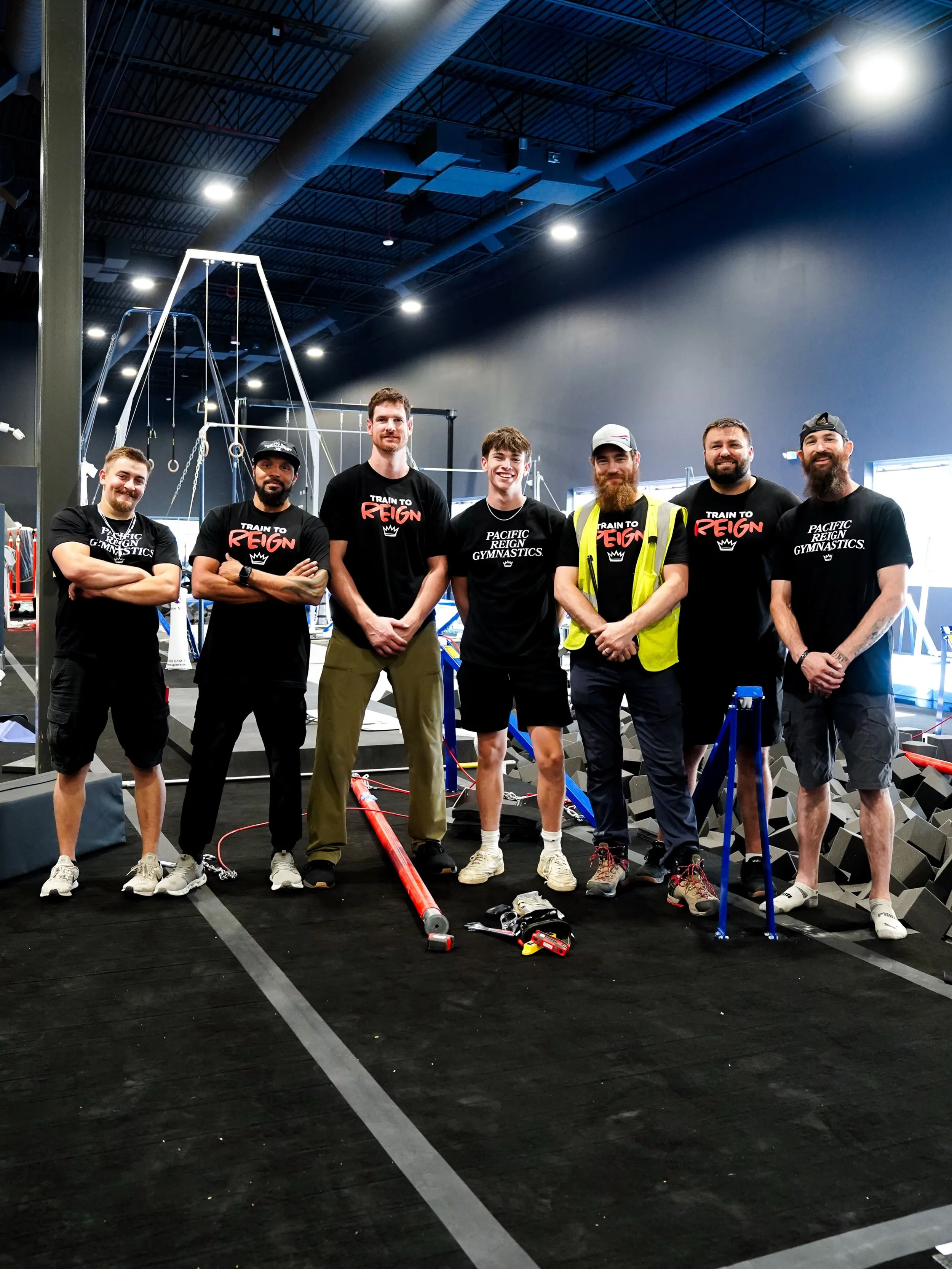 The team to make it happen - the American Gymnast Install Crew!👷&zwj;♂️

HUGE THANK YOU to the team at @americangymnast_ninja for three full weeks of hard work and detail oriented effort going into getting our new home ready for our team to train th