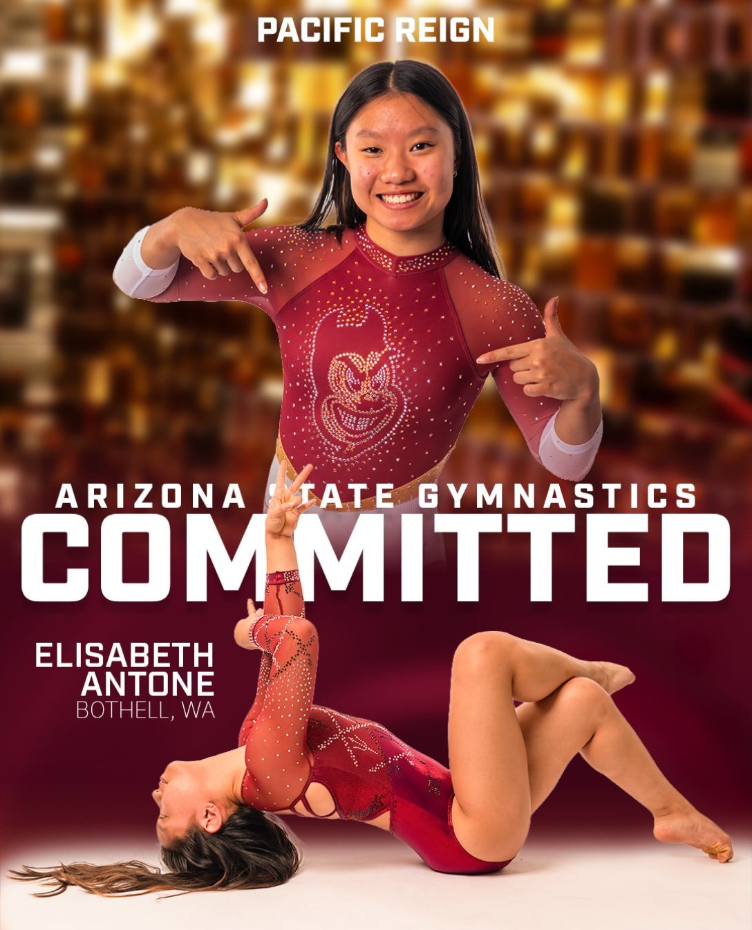 Elisabeth is going to be a Sun Devil!🔱

We are so excited for @elisabethantone.2028 and her commitment to @sundevilgymnastics for her NCAA career! #ForksUp #Train2Reign👑
