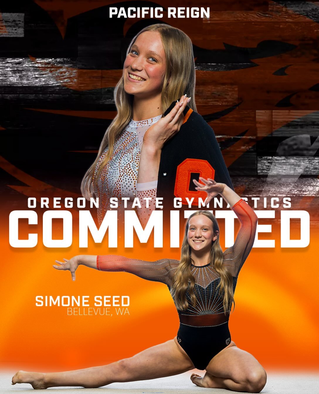 Simone is heading to Beaver territory!🧡🖤

We are so excited for @simoneseedgymnast2028 and her commitment to @beavergym for her NCAA career! #GoBeavs #Train2Reign👑