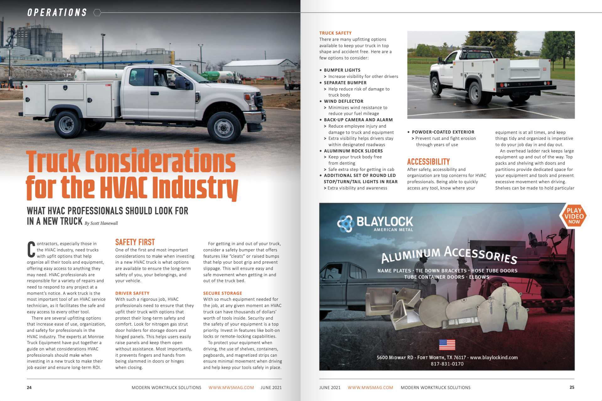 Truck Considerations for the HVAC Industry