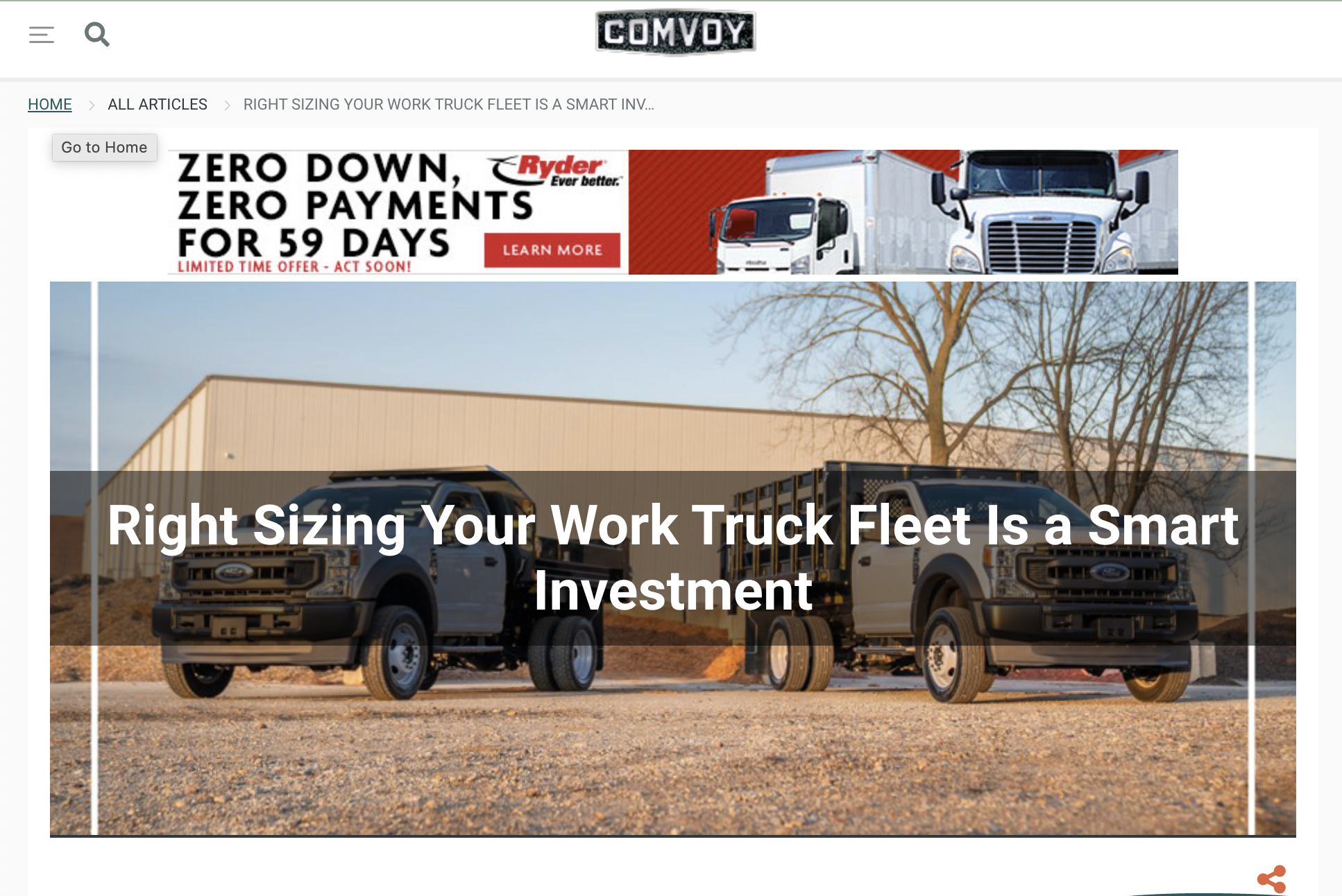Right Sizing Your Work Truck Fleet Is a Smart Investment