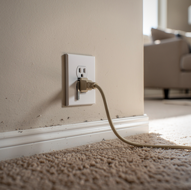 tamper resistant outlet with plug partially inserted