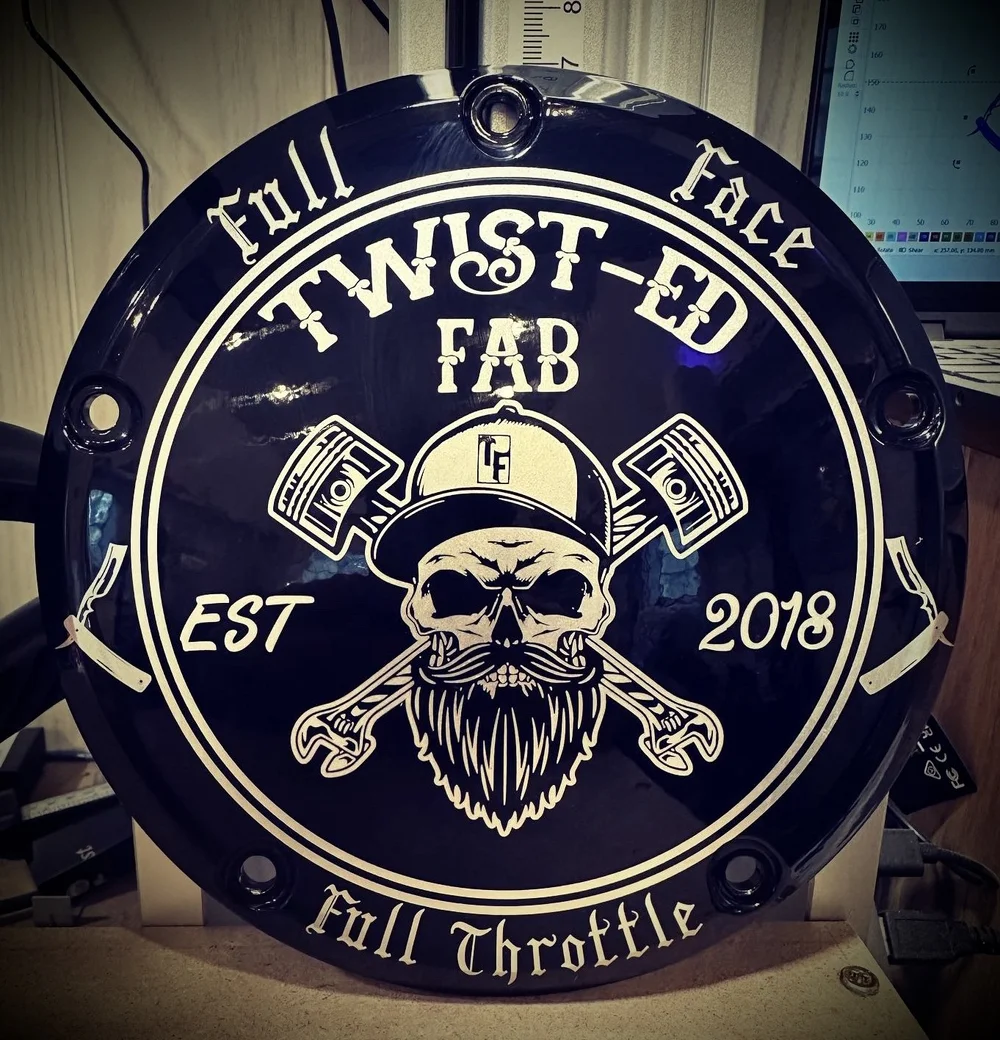 Custom Derby Blue Rose Wolf | Harley Davidson Derby Cover | Customderbys main image 3