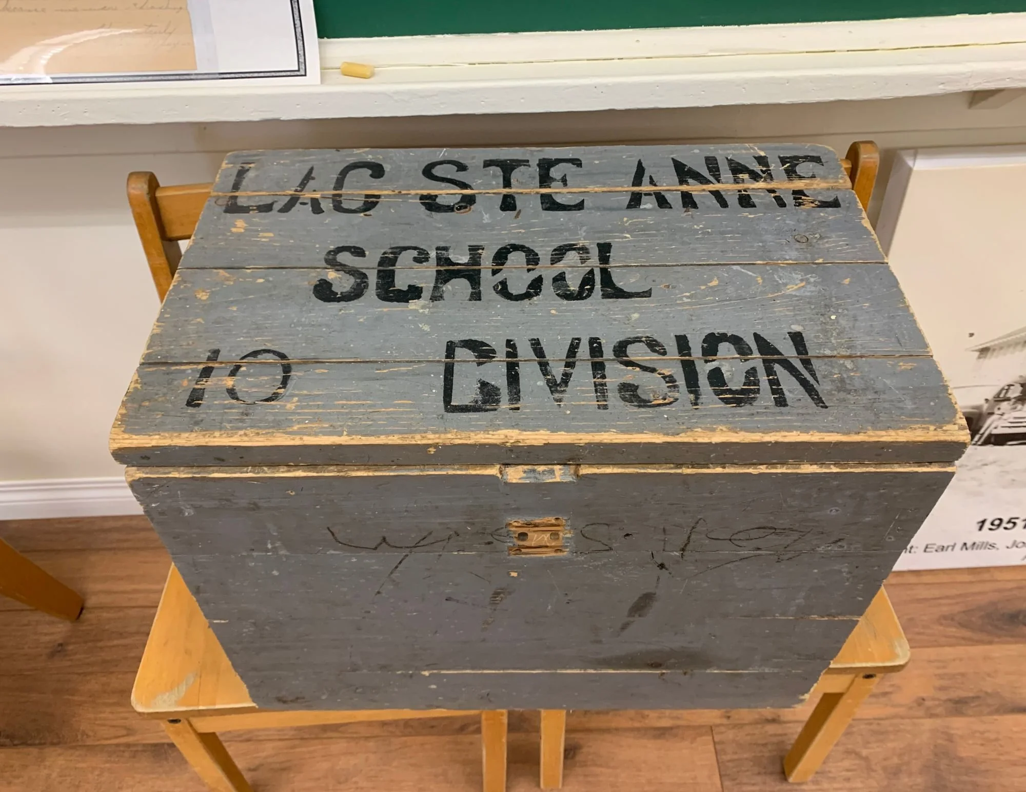 Artifact Spotlight: The Travelling Library
.
.
.
Some time after the Lac Ste. Anne School Division #10 was formed in 1937, the travelling library was established. The travelling library supplemented the meager libraries in all the country schools. Ea